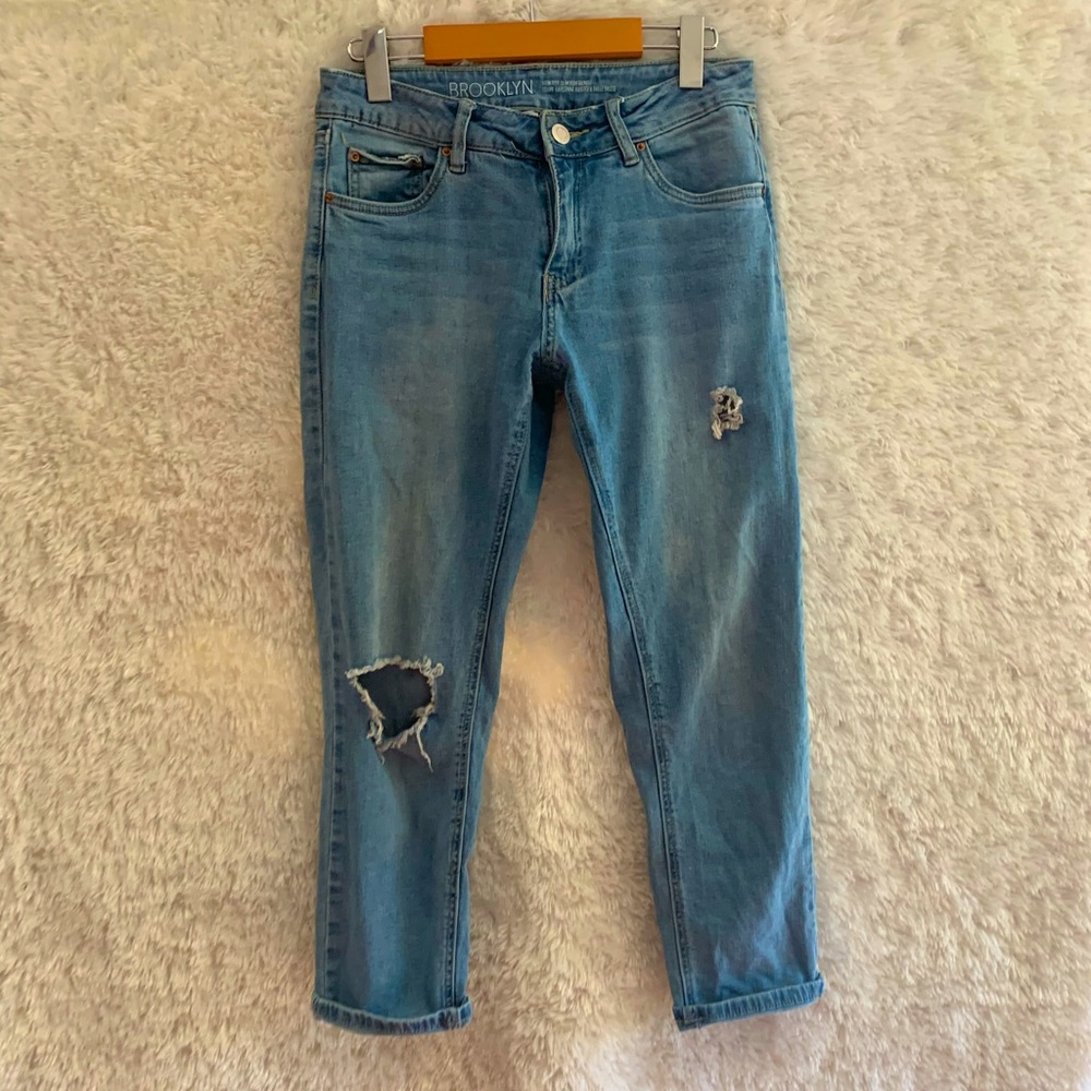 SWS Brooklyn Low Rise Distressed Boyfriend Jeans!